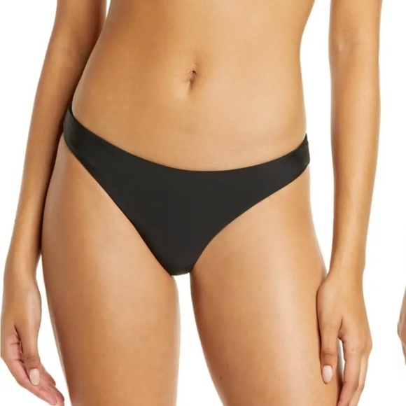 Jade Swim women’s Most Wanted bikini Bottoms Black S high waist cottage core - Picture 1 of 10